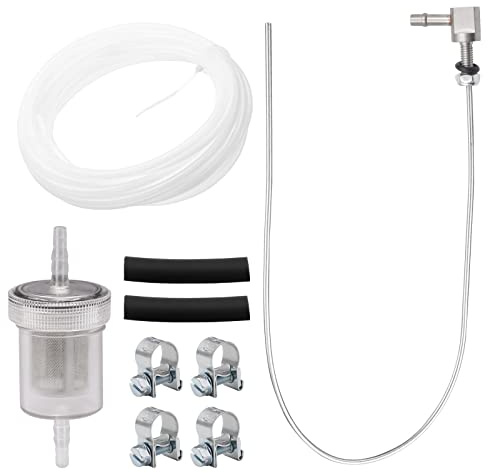 GZLCEU Kraftstoff Standrohr set, 52cm Tankentnehmer Wiederverwendbar | mit 1 Ölfilter 1 Kraftstoffleitung 2 Verbindungsrohr 4 Schlauchschelle für Eberspacher Webasto Heizsysteme