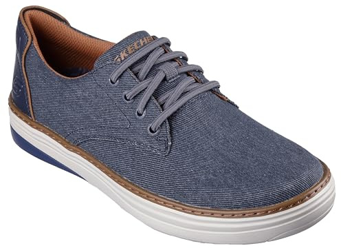 Skechers Zapatos Casuales Hyland Ratner para Hombre, Azul Marino (Navy Canvas), 41 EU