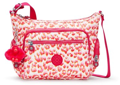 Kipling GABBIE S Kleine Umhängetasche, Latin Cheetah (Rot)