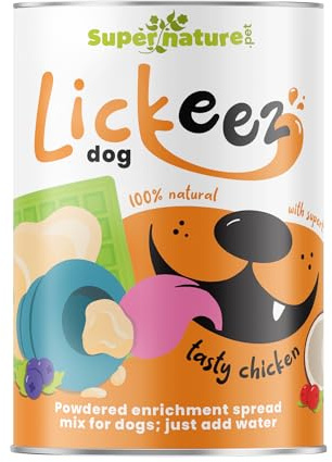 SuperNature Lickeez Dog Tasty Enrichment Spread Mix for Dog licking Mats and more (1, Chicken)