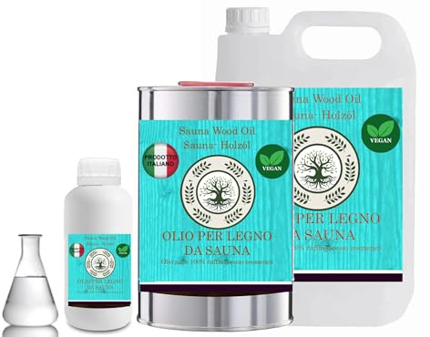 Olio per LEGNO da SAUNA F.U. protettivo 100% puro NATURAL OIL VEGAN GSW (5 LITRI)