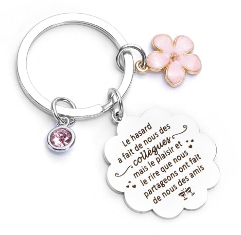 Cadeau Collègue Porte Clef CollèGue Cadeau DéPart Collègue Cadeau Retraite Femme Homme Original Cadeau Collegue De Travail Femme Cadeau Merci Cadeau Depart Collegue De Travail Porte Clés Personnalisé
