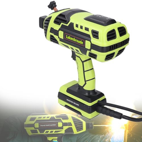 Lakenbroade 4600W Electric Welding Machine, 20-120A Upgraded Handheld Welding Machine with IGBT Inverter 6 Variable Current Adjustment, Welding Tool Set for 3/32-1/8 Welding Rod