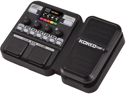 YIWEOG Pedale multieffetto per Chitarra con 10-59 preset 6 Drum Machine e Looper 40 ritmi Diversi per esercitarsi a casa Streaming Live Collegare Computer Auricolari Altoparlanti Telefoni cellulari