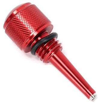 Ruimou 55201 roter magnetischer Ölmessstab M18–2,5 Gewinde mit Unterlegscheibe, kompatibel mit Yamaha EF2000iS EF1000iS, kompatibel mit Powerhorse 42411