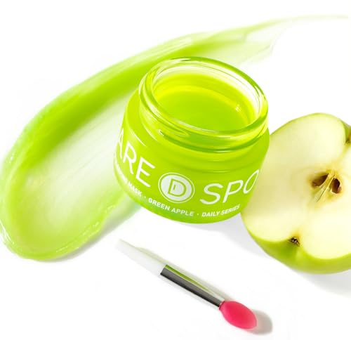 SPODARE Sleeping Lip Mask Green Apple - Repair for Dry Cracked Lips, Infused with Vitamin C and Shea Butter, Lip Mask Nourish and Revitalize Overnight, Wake to Softer, Smoother, Glow Lip - 0.42 Fl Oz