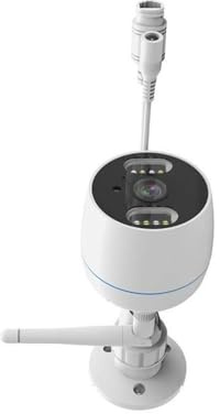 WatioWave Utomhuskamera 1080p, 2 MP, mörkerseende i färg, idealisk för övervakning och övervakning utomhus.