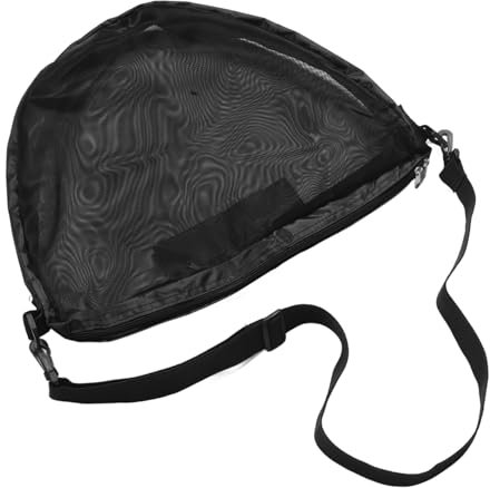 SKISUNO Fußball Netztasche Einzelball Tasche Zum Tragen Sportball Aufbewahrungstasche Netzkorb Für Ballspeicherung Schultertasche Mit Reißverschluss Für Fitnessstudio Und Heimgebrauch