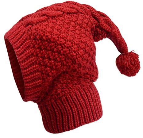 Gorro de Punto para Perro, Gorro de Invierno Tejido para Perro | Gorro de Punto para otoño e Invierno para Perros - Linda Ropa para Mascotas, protección para el Cuello y la Cabeza, Gorro Tejido