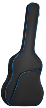 Tasche für Akustikgitarre, 101,6 cm / 104,1 cm, für Reisen, Akustikgitarre, Blau, blau, 106cmx42cmx12cm, Siehe Beschreibung