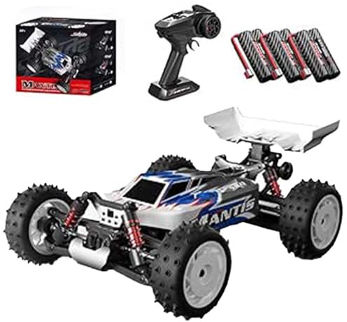 Ledovan 70 km/hFerngesteuertes Auto Erwachsene, 2.4GHz Bürstenloser Motor Offroad Rennauto, 1:16 Monstertruck All Terrain RC Crawler, S911 PRO, 3 Batterien(Blau)