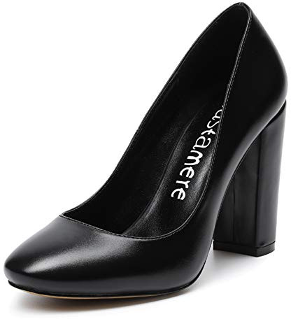 Castamere Chaussures Femme Haut Talon 10CM Escarpins Bout Rond Confort Mode Fête Mariage Bureau High Heels