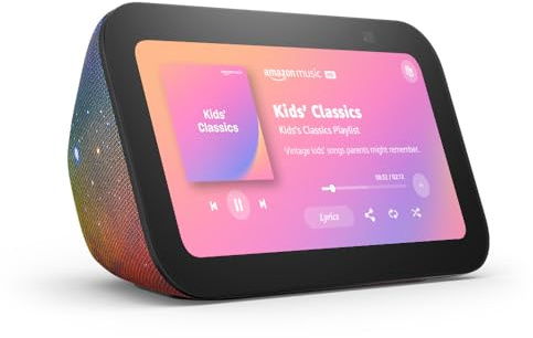 Amazon Echo Show 5 Kids (newest model), Designed for kids, Designed for Alexa+, parental controls, Includes 1 year of Amazon Kids+, Galaxy