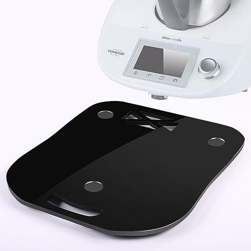 Gleitbrett Acryl Kompatibel mit Thermomix TM6 TM5, JLNJLE Hochwertige Gleiter Brett Müheloses Verschieben Rollbrett für TM6 TM5 Zubehör(Schwarz)