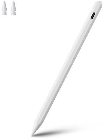 Stylus Pen for iPad, Apple Pencil 2nd Generation with Magnetic Wireless Charging for iPad Air 5th 4th, iPad Pro 12.9 inch 6th 5th 4th 3th Gen, iPad Pro 11 in 4th 3rd 2nd 1st Gen, iPad mini 6 (White)