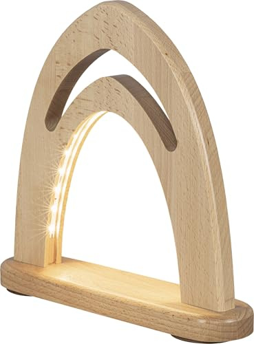 Rudolphs Schatzkiste Lichterspitze unbestückt mit LED-Beleuchtung BxHxT 25x24x6cm NEU Leuchterbogen Lichterbogen Motivleuchte LED Beleuchtung Fensterbeleuchtung Lichterbogen Fensterbogen Spitzbogen