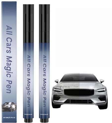 2PCS All Cars Magic Pen,Car Scratch Remover,Car Touch up Paint Pen,All Cars Magic Pen for Car Scratches,Magic Car Scratch Removal Pen,Allcarsfix Magic Pen,Car Paint Scratch,Car Scratch Repair Pen Set