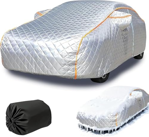 Auto Abdeckplane für Mercedes W205，Autoplane Wasserdicht/Hagelschutz Auto Outdoor Wasserdicht Allwetter Vollgarage, mit Reflektorstreifen