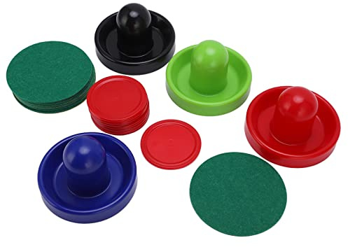 Yechiry Multicolor Bordshockeypushers och Puckar, Ergonomisk Design för Förbättrad Spelupplevelse, Lämplig för Familjespelkvällar, 4 Pushers & 8 Puckar