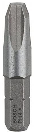 Bosch Accessories Bosch Professional Bit Extra-Hart für Phillips-Kreuzschlitzschrauben (PH4, Länge: 32 mm, 3 Stück)