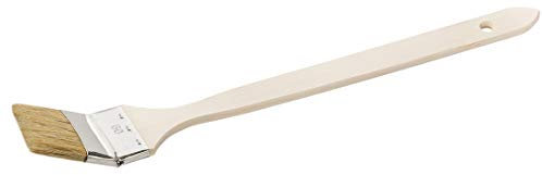 12 Heizkörperpinsel 75 mm Chinaborste hell Eckenpinsel Winkelpinsel Maler Pinsel Eck Lack zur Verarbeitung von lösemittelhaltigen Farben, Lacken und Lasuren