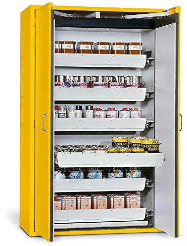 ASECOS Sicherheitsschrank S90 RAL 1004 6AZ1BW.S (St.bl.) zur Lagerung von entzündbaren Gefahrstoffen in Arbeitsräumen