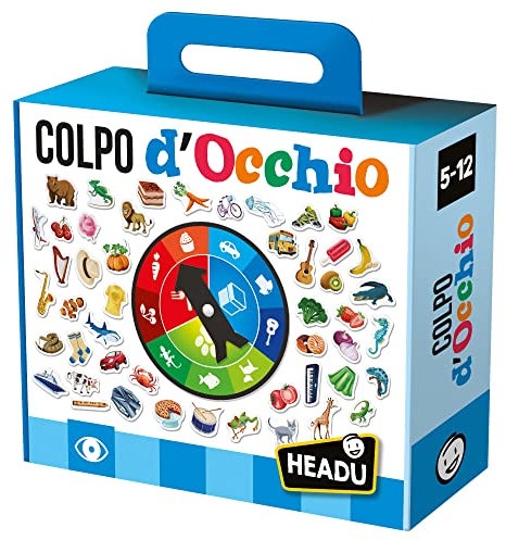 HEADU - Colpo d’Occhio - Prontezza, Concentrazione e Pensiero Logico | Gioco da Tavolo Bambini 5 6 7 8 9 10 Anni, Gioco Educativo Divertente e Didattico, Regalo Bambino Regalo Bambina, Giochi Autismo