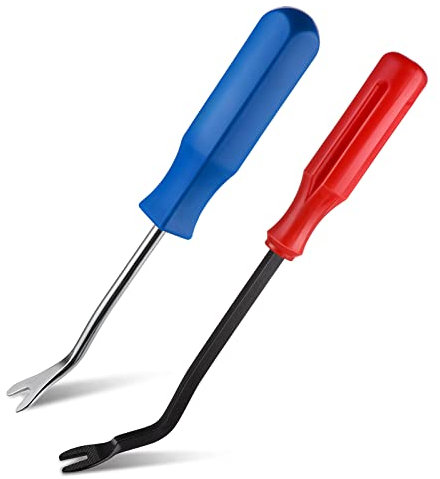 cobee Heftklammernentferner, 2 STÜCKE Polsternagelentferner Werkzeug strapazierfähiger Heftklammerentferner Nagelabzieher Metallkopf Nagelabzieher Schraubendreher Polsternagelentferner Werkzeug