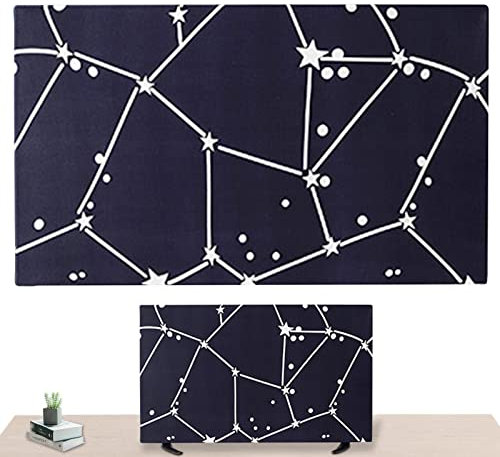 Protection TV - Protection pour TV Domestique - Accessoire décoratif pour TV en Tissu Polyester Haute densité pour TV à écran LCD 32 à 65 Pouces et TV incurvée