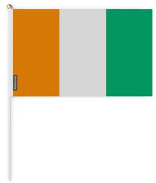 Lots Mini Drapeau Côte d'Ivoire en Plusieurs Tailles 20x30cm 100 pièces