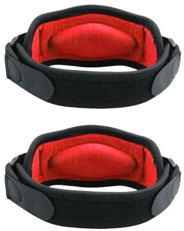 JTKREW Set di 2 Tutori per Epicondilite con Fascia per Tennista e Golfista,con Cuscinetto di Compressione Comodo in Eva