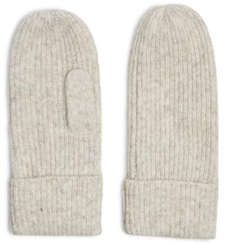 PIECES Moufles Noos Bc pour femme Pcmoella Mittens, Couleur : gris, taille unique