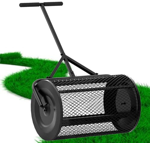 SACLMD esparcidor de abono,esparcidor de Musgo de turba,esparcidor de Musgo de turba,esparcidor de Musgo de turba,esparcidor de abono de jardín,Black-32 * 60cm