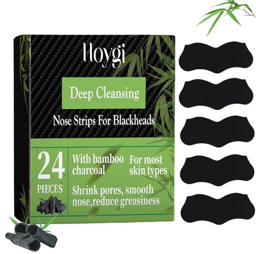 VEGCOO 96 Pezzi Cerotto Naso Punti Neri, Cerotti Rimuovi Punti Neri, Pulizia Profonda Carbone di Bambù Strisce Nasali per Donne e Uomini, Nose Strips per La Rimozione Dei Punti Neri e Sblocca i Pori