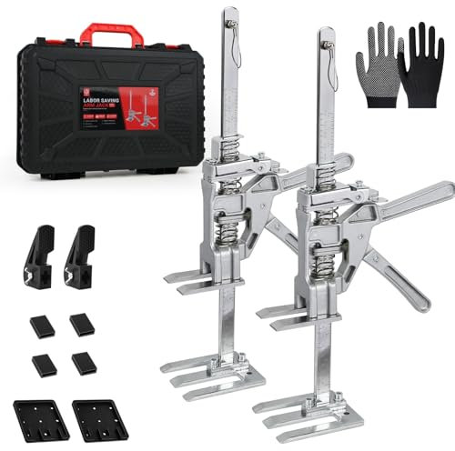 USOR Labor Saving Arm 2Pack, Furniture Lifter Tool Multifunctional Hand Lifting Jack Tool,Load-Bearing 440LB Arm Jack Lift for Heavy Furniture Installing Cabinets, Doors, Drywall,Woodworking