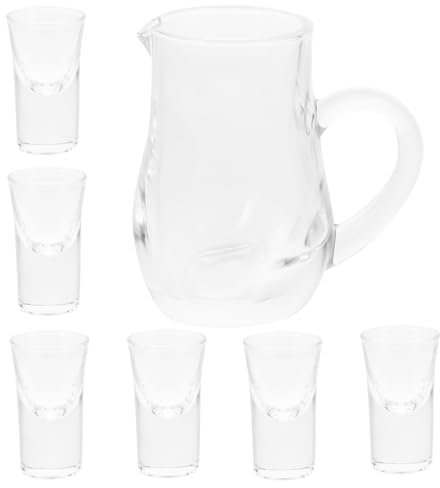 HOLIDYOYO 1set Dispenser Per Liquori Con Bicchieri e Decanter Per Vino Rosso Elegante e Riutilizzabile Per Cocktail e Occasioni Speciali