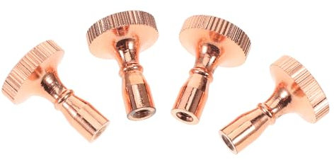 DOITOOL 4pcs Lamp Switch Knobs Replacement Metal Handle Switch Lamp Parts for Floor Table Light Accessories