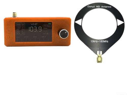 Portatile SI4732 Ricevitore Radio 0.5-108MHz Mini AM FM LSB DAB Full Band Broadcasting 1.9 pollici IPS HD Schermo 800mAh Batteria (arancione)