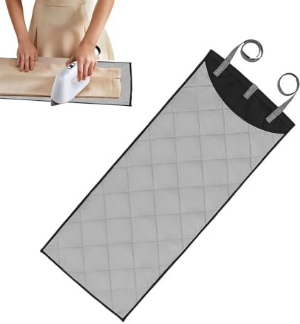 Alfombra de planchado portátil, manta de planchado sobre la puerta, Alfombra vertical de planchado y plancha, Protector de la secadora, cubierta de algodón plegable, estación de vapor de ropa para via