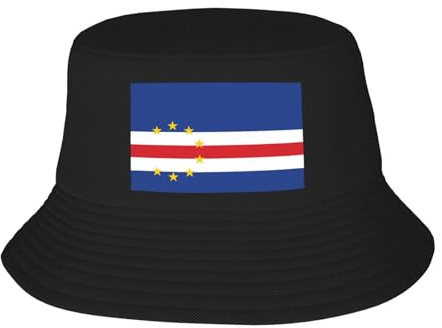 WHJDPP Flag of Cape Verde Picture Adult Fisherman's Hat for Men and Women Foldable Headwear for Outdoor Activities