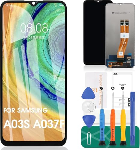 Für Samsung Galaxy A03s LCD Screen Replacement Für Samsung Galaxy A03s LCD Display Für Galaxy SM-A037F SM-A037M SM-A037G SM-A037U Reparatursätze für Touch-Digitalisierer-Baugruppen (ohne Rahmen)