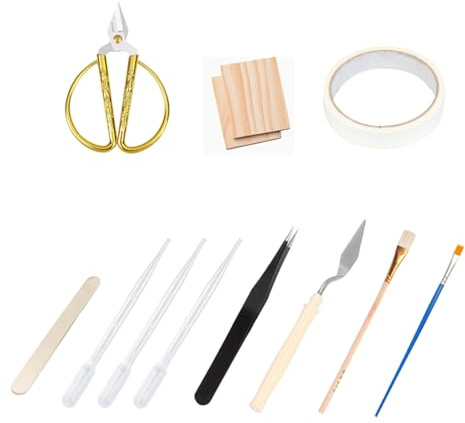Ensemble d'outils en émail cloisonné, ciseaux, pince, pipette, couteau de peinture, planche en bois, brosse, kit d'outils pour bricolage en émail filigrane