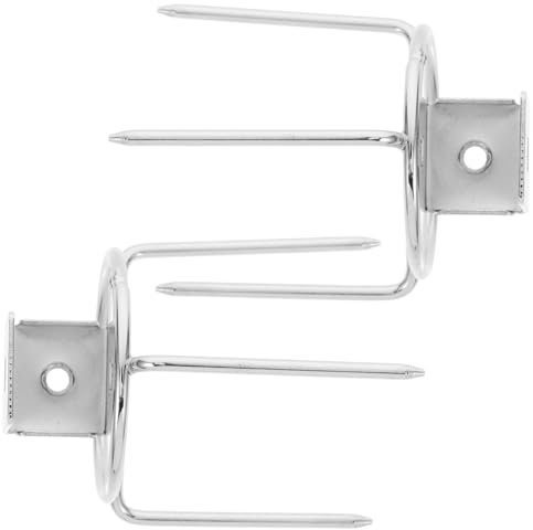 Holibanna 2piezas Varillas Inoxidable Tenedores Metálicos Para Asar Accesorios Para Parrilla