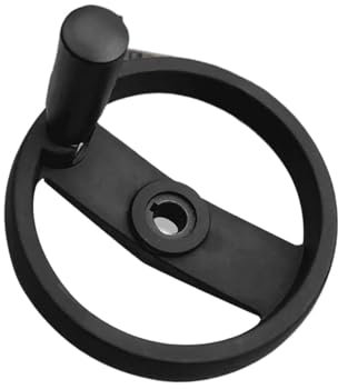 MJINA Volante de aleación de Aluminio Macizo de 100 mm, 125 mm, 160 mm y 200 mm, Plegable, de Doble Radio, for fresadora, Torno y máquina CNC.(14mm x200mm)