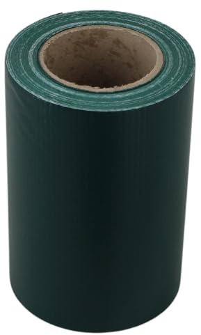 Galaflor Sichtschutzstreifen PVC 35m x 19cm – Grün – 450g/m² – Inkl. 25 Klemmschienen – UV-beständig – für Doppelstabmattenzaun – Wetterfest & individuell zuschneidbar