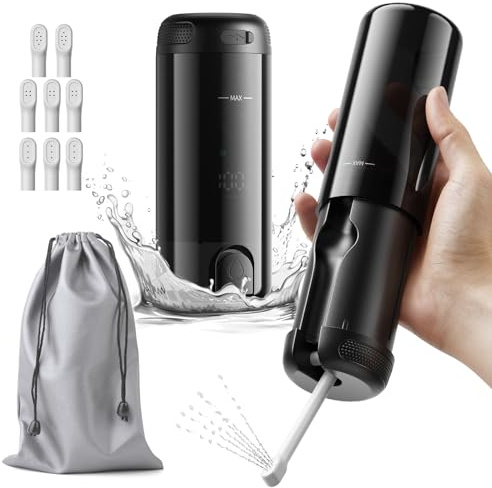 Portable Bidet, 250ml Postpartum Hemorrhoids Female Care Private Cleaner, Rechargeable Handheld 3 Modes for Postpartum and Travel Use (Black)