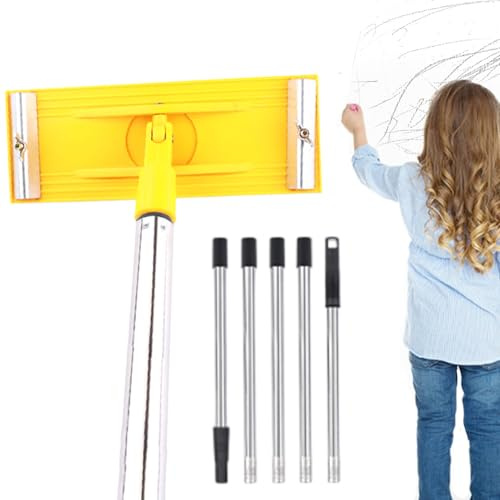 Lijadora A para paneles de yeso – Herramienta manual ajustable y giratoria para lijar paredes | Lijadora para techos para preparación de pintura – Para suelos, techos, yeso, estuco decorativo