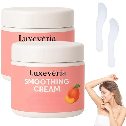 Luxevéria Gesichtshaarentfernungscreme, Herbionyx Glättungscreme, Glättungscreme, Glättet die Haut effektiv (2 Stück)