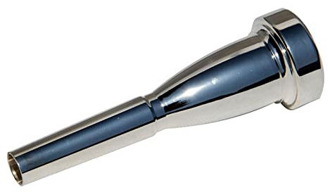 Trompetenmundstück, versilbertes Trompetenmundstück, Ersatz-Zubehör für Musikinstrumente aus reinem Vollkupfer (5C)
