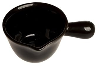Sauciere Mini pichet à café et lait avec poignée en céramique multicolore bec verseur Pichet à sauce(Noir)